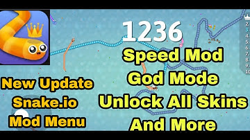 New Update Snake.io Mod Menu - Speed Mod,God Mode,Unlock All Skins And More