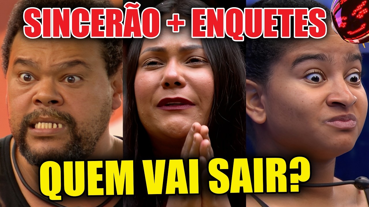 🔴 SINCERÃO + ENQUETES PAREDÃO BBB26 AO VIVO: QUEM VAI SAIR, BABU, MILENA OU CHAI? RESULTADO CHOCA