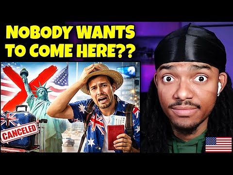 Australian Tourism to the USA is PLUMMETING.. (AMERICAN REACTS)