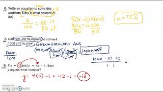 Cumulative Test 19A Review Video Part 1 of 2