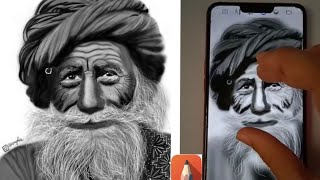 OLD MAN SKETCH IN AUTODESK SKETCHBOOK | REALISITIC SKETCH |DIGITAL ART screenshot 3