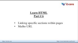 Learn HTML - Part 6 - Anchors and Mailto URL