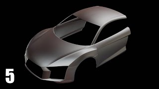 Blender 2.83 Car Modeling - Part 5 [The Sun Roof]