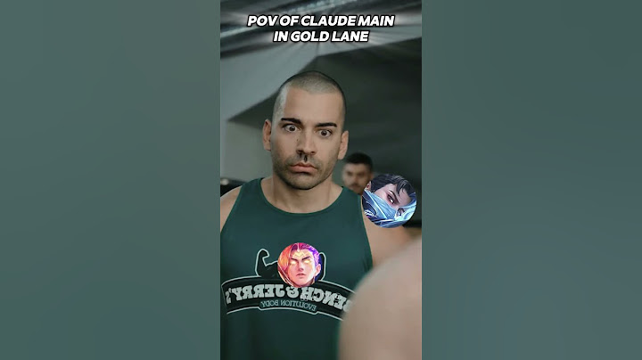 POV of Claude Main in Gold Lane 😂 #mlbbmeme