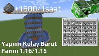 Minecraft Creepeer Farm - Saat Başına 1600 Barut Aşırı Kolay 1.161.15