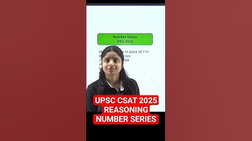 UPSC CSAT Reasoning Number Series Question 2021 |CSAT Previous Year Question Paper 2021 |EduTap CSAT