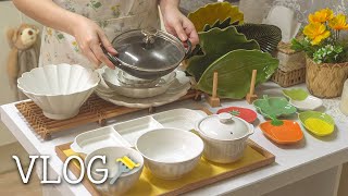 Household items | Recommend a pretty dish | korean life vlog | 궁금한 남의집 살림질문 많았던 그릇소개&주방꿀템