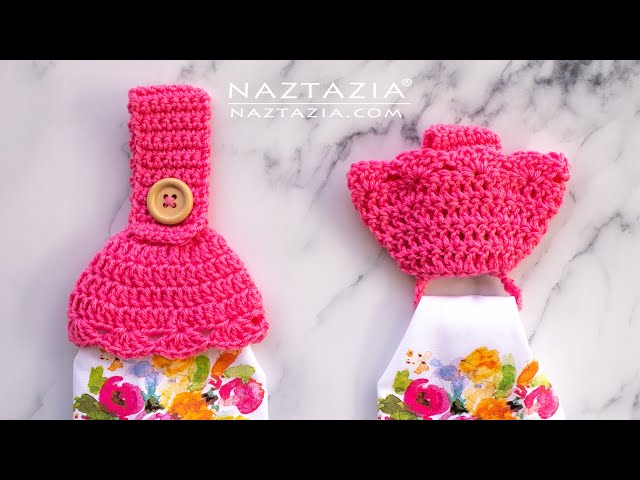 Crochet Towel Toppers with Hidden Ring - Easy Kitchen Topper by Naztazia