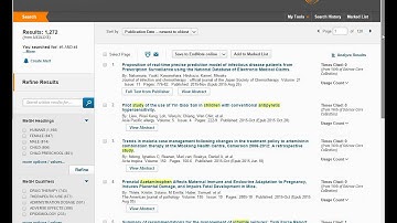 Medline - advanced example search