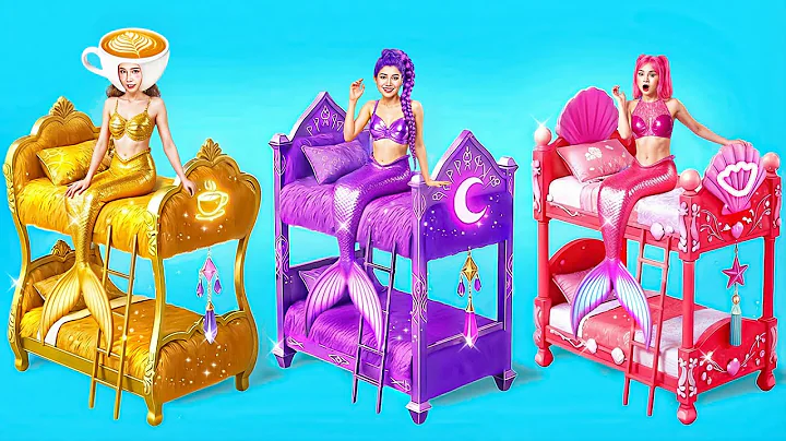 Mermaid Room Makeover! Kpop Demon Hunters Rumi, Mira and Zoey Mermaid IRL