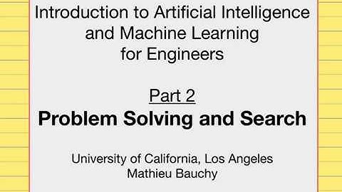 Lecture 2: Problem Solving and Search – Machine Learning for Engineers