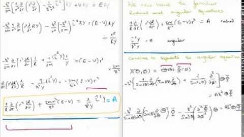 Differential Equations 36 : Schrodinger Equation in Spherical Co-ordinates