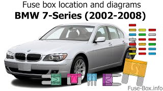 Fuse box location and diagrams: BMW 7-Series (2002-2008)