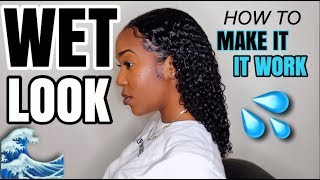 The Wet Look On My Natural Hair! | How To Make It Work For You | Type 3 Hair!  - Youtube