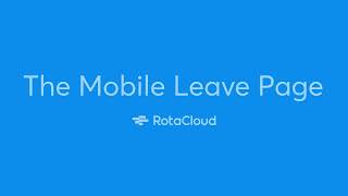 The RotaCloud mobile leave page screenshot 3