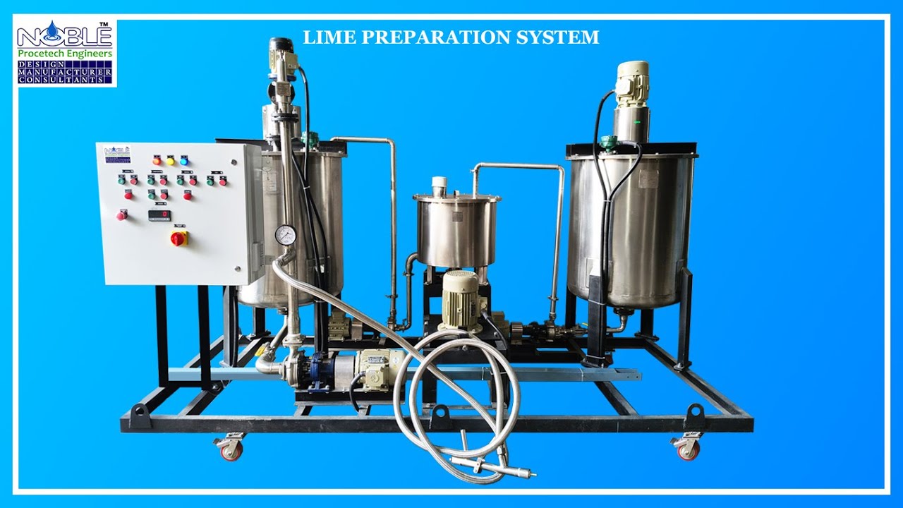 Lime Preparation System with Rotary Filter & Spray Gun
