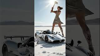 Strike Of The Sun Pagani Zonda Hp Barchetta Vs. The Salt Flat Giantess