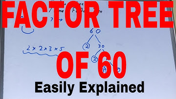 Factor tree of 60|How to draw factor tree of 60|Find factor tree of 60|60 factor tree explained