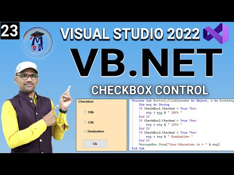 L23 VB.Net Checkbox Control | if Condition for Checkbox in vb.net | checkbox control example