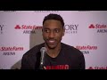 Jeff Teague reacts to being traded back to Atlanta Hawks