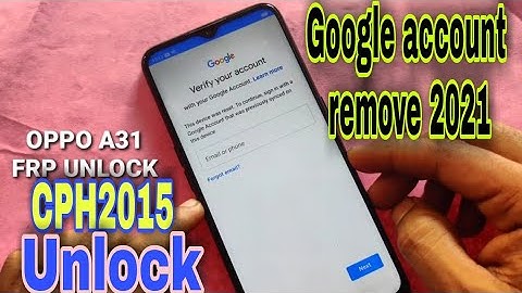 Oppo A31 Frp Bypass Without PC/CPH2015 Google account unlock/oppo A31 Frp unlock 2021