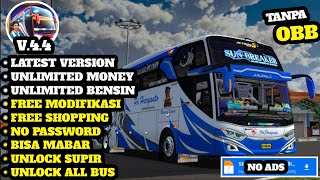 BUSSID!! BUS SIMULATOR INDONESIA MOD APK V4.4 TERBARU 2025 NO PASSWORD || UNLIMITED MONEY & NO ADS screenshot 5