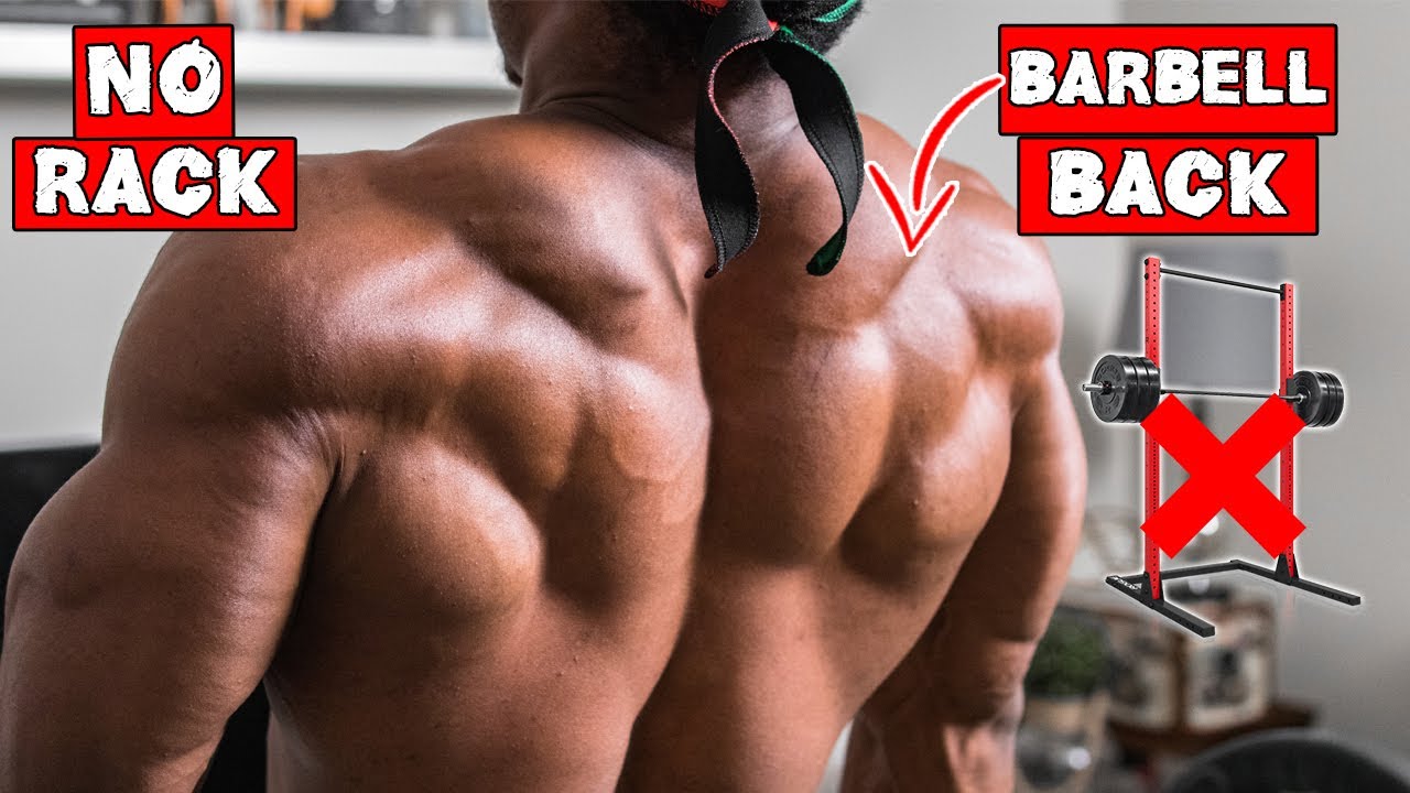 BARBELL BACK WORKOUT AT HOME