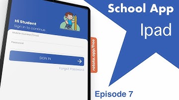 Splash | Login Screen - IPAD - School App - Student App - Episode 07 - Flutter UI - IOS - Speed Code