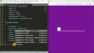Sliding Hexagon Animation With Html And CSS Sliding Hexagon Loading Animation Pure Css Tutorials Css Animation Effects