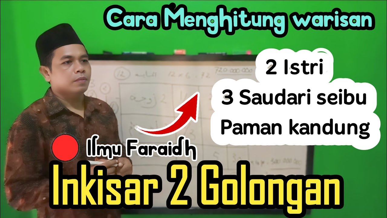 MENGHITUNG WARISAN INKISAR 2 GOLONGAN