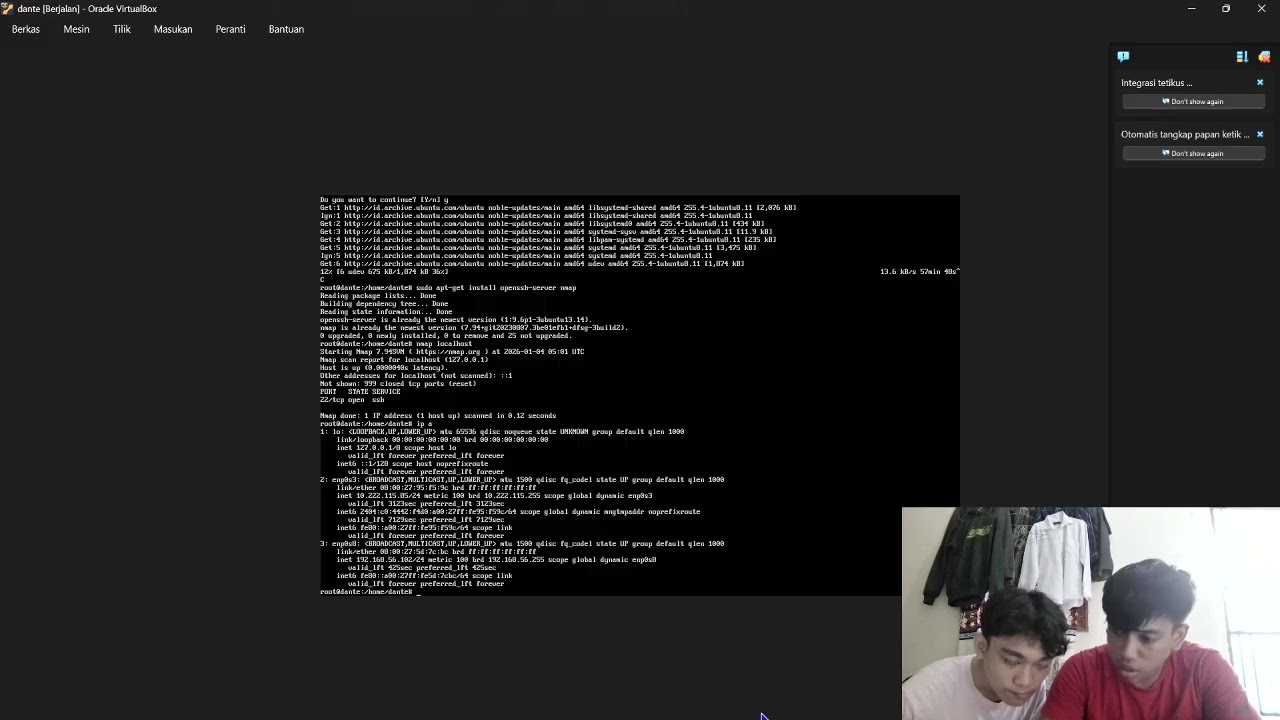 cara menginstal ubuntu server di oracle serta menghubungkan terminal windows ke ubuntu server