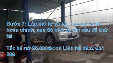 Hướng dẫn lắp cầu nâng 2 trụ, cung cấp tắc kê lắp cầu nâng