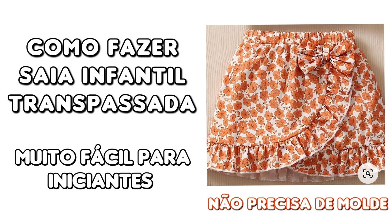 Como fazer saia infantil