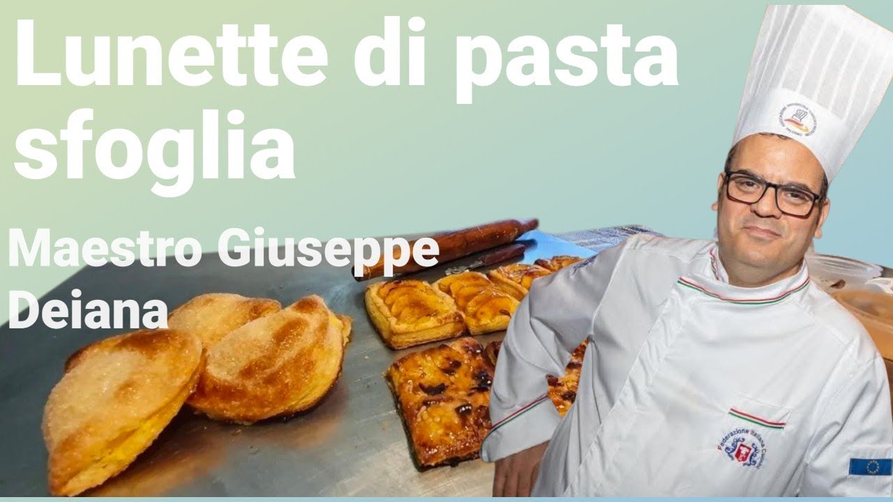 Lunette e strudel  di  paste sfoglie per le prime colazioni