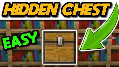 (1.17+) HOW TO MAKE A SECRET CHEST IN MCPE-HIDDEN CHEST TUTORIAL