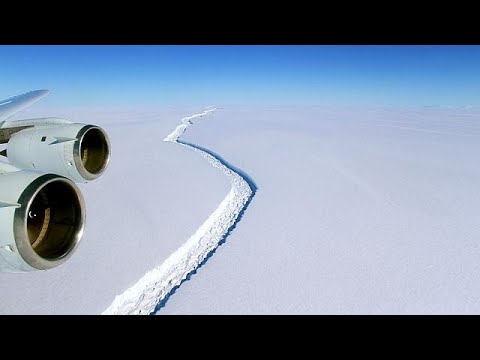 Watch: first footage of massive breakaway iceberg