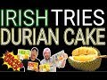 Irish-American Tries Durian Cake For The First Time!!