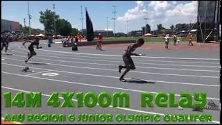 Beastmodes Male 14 Year Old 4X100 Relay Team At The Aau Region 6 Junior Olympic Qualifier
