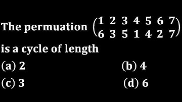 length of cycles of permutation sau pyqs