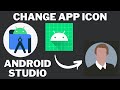 How to change app icon in android studio  beginner tutorial