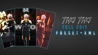 TIKI TIKI FULL EDIT XML || AE LIKE EDIT XML + PRESET IN ALIGHT MOTION || CLIP + EDIT #alightmotion