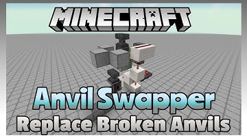 Anvil Swapper - Replace Broken Anvils Automatically with Redstone in Minecraft
