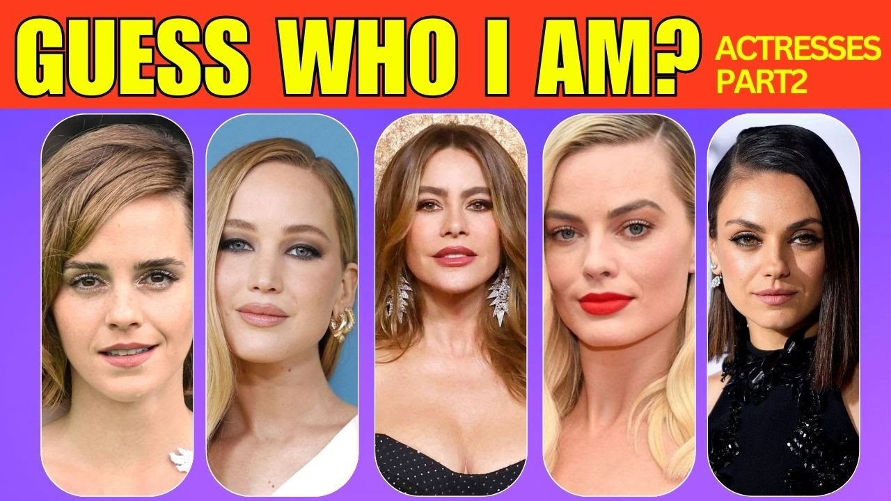 Who I AM? Can you guess the actress in 3 seconds Guess who I am