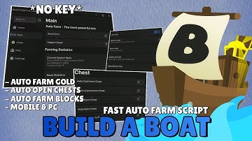 *NEW* Build A Boat For Treasure Script (PASTEBIN 2025) ( AUTO BUILD , INF GOLD, AUTOFARM, FLY)