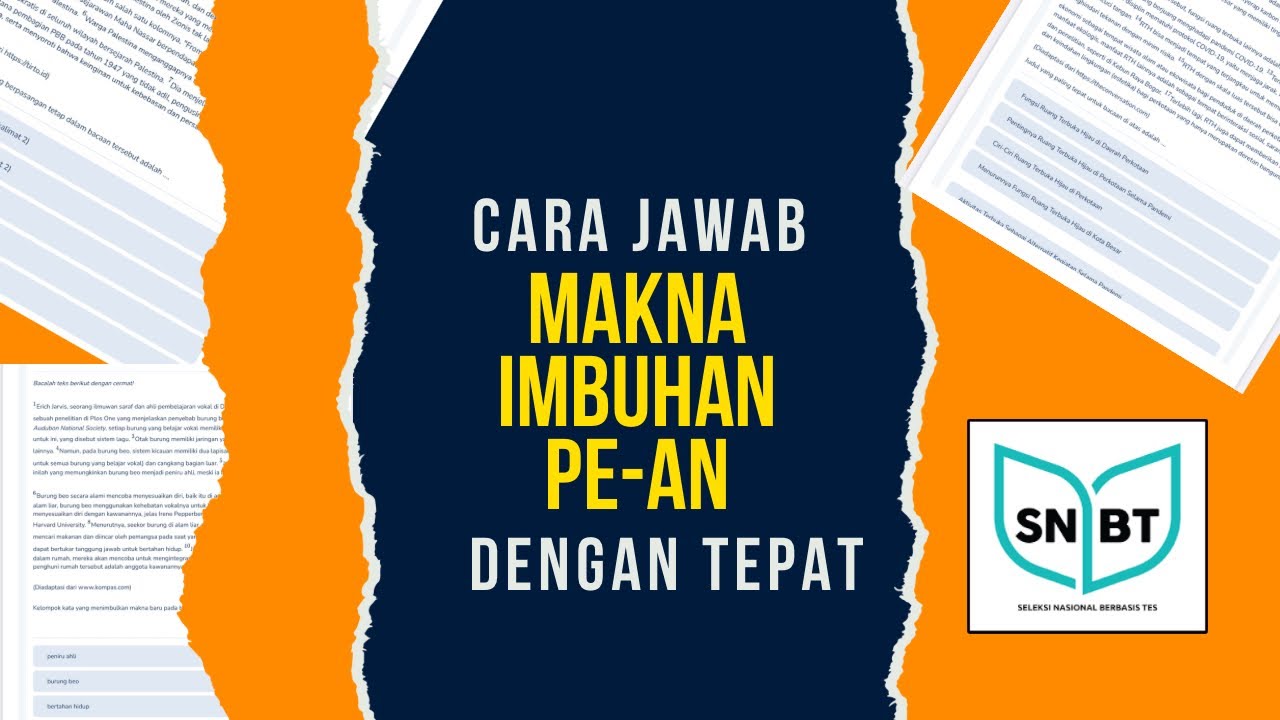 Makna Imbuhan Pe-an SNBT 2024