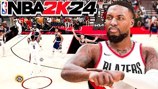 Damian Lillard 26 POINT FIRST QUARTER in NBA 2K24 Play Now Online!