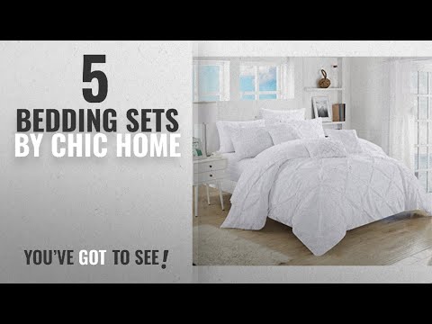 top-10-chic-home-bedding-sets-[2018]:-chic-home-10-piece-hannah-pinch-pleated,-ruffled-and-pleated