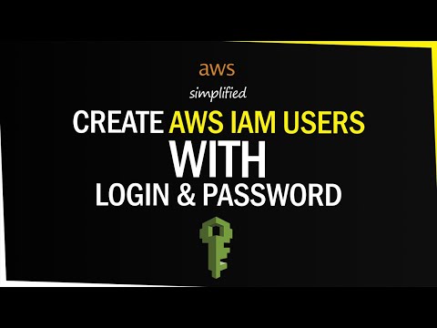 How to create a Username & Password for AWS Users