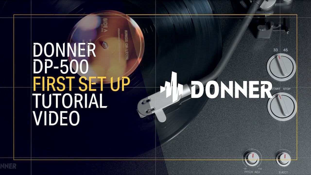 How to set up your turntable, Donner DP500 beltdriven turntable Set