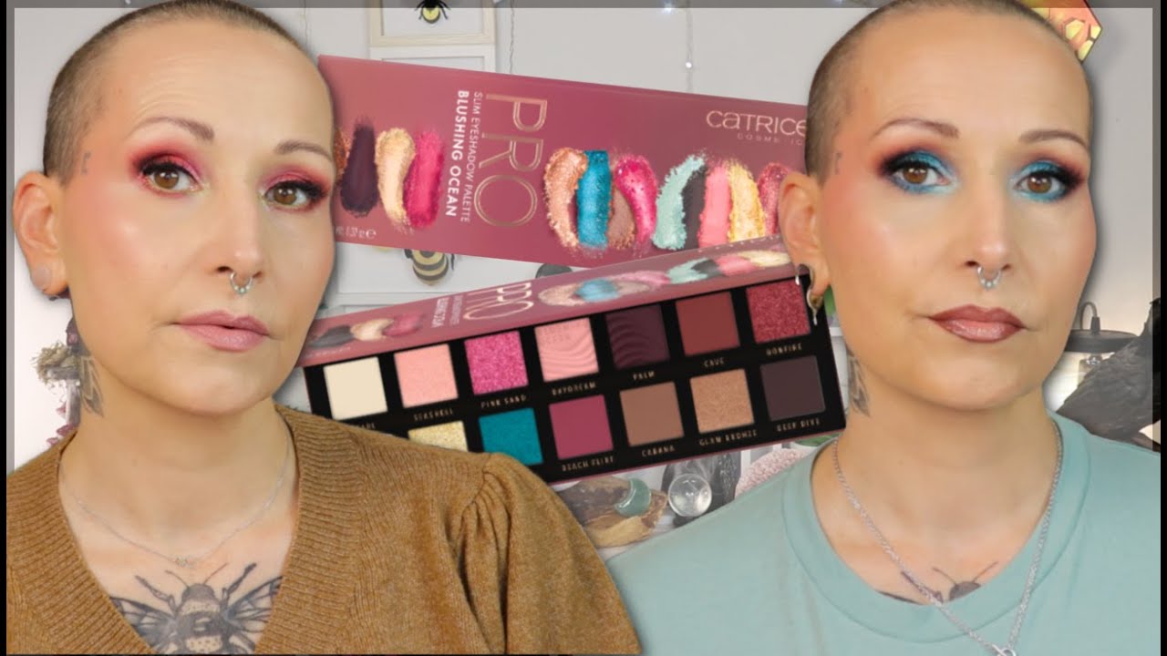 NEW!! Catrice Pro Blushing Ocean Palette | 2 looks & review - YouTube